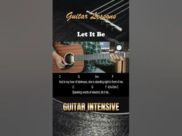 'Video thumbnail for Let It Be - The Beatles | EASY Guitar Tutorial Chords & Strumming Pattern'