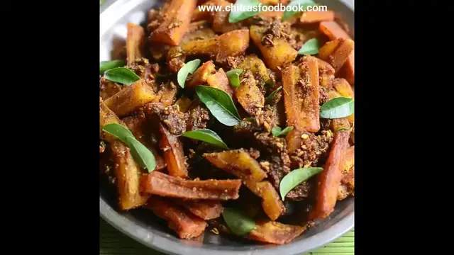'Video thumbnail for Raw banana fry | Chettinad Vazhakkai varuval | Valakkai masala varuval'