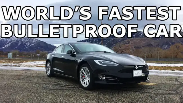 'Video thumbnail for Tesla Armor Max P100D Bulletproof Glass Test: Safety First'