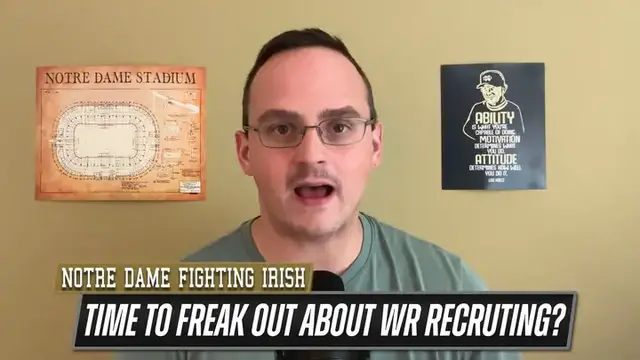 'Video thumbnail for Wide Receiver recruiting HAS TO get better at Notre Dame...'
