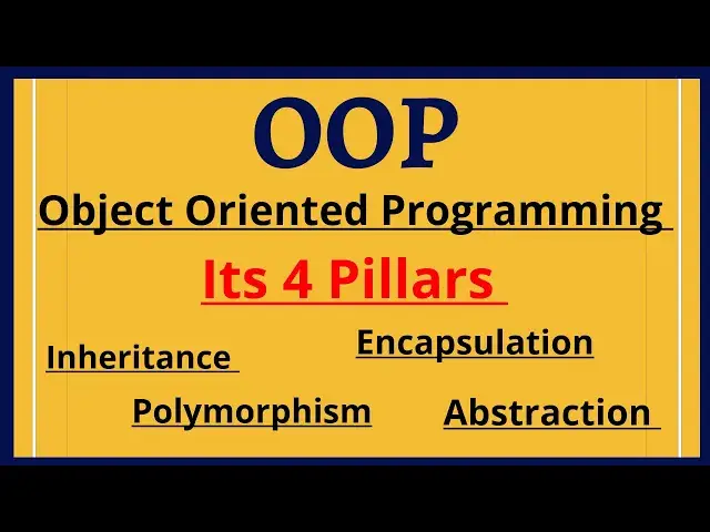 'Video thumbnail for Object Oriented Programming and its 4 pillars { What is OOP } Hindi #iamcoderamit'