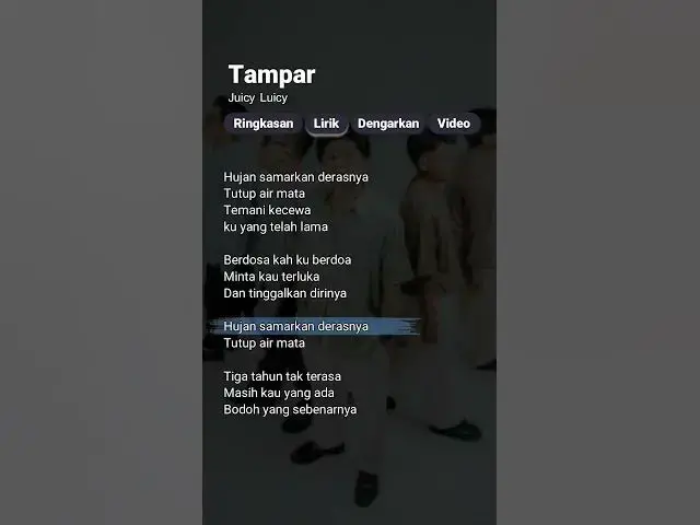 'Video thumbnail for Tampar - Juicy Luicy (Lirik) #juicyluicy #tampar #lirik'