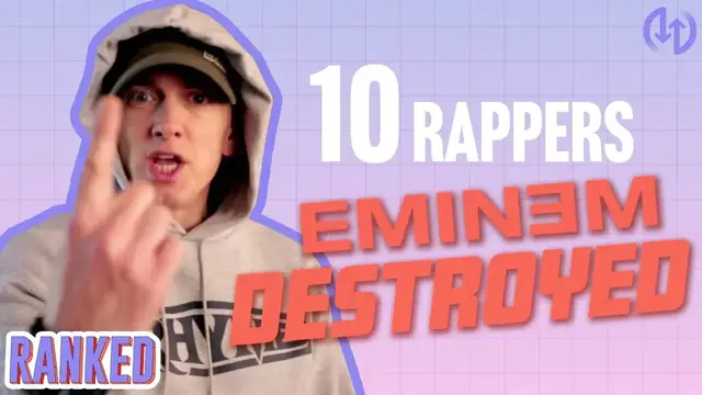 'Video thumbnail for 10 Times Eminem DESTROYED Rappers' Careers | Ranked'