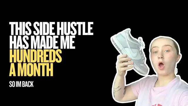 'Video thumbnail for money making meg: reselling sneakers & vinted finds! side hustle secrets revealed'