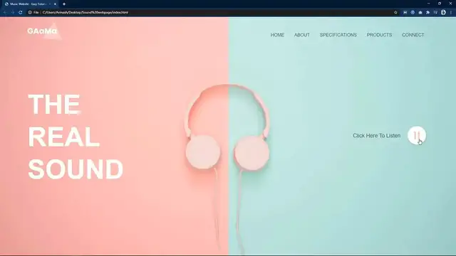 'Video thumbnail for How To Make A Music Website Using HTML CSS JavaScript _ Add Music In HTML Website'