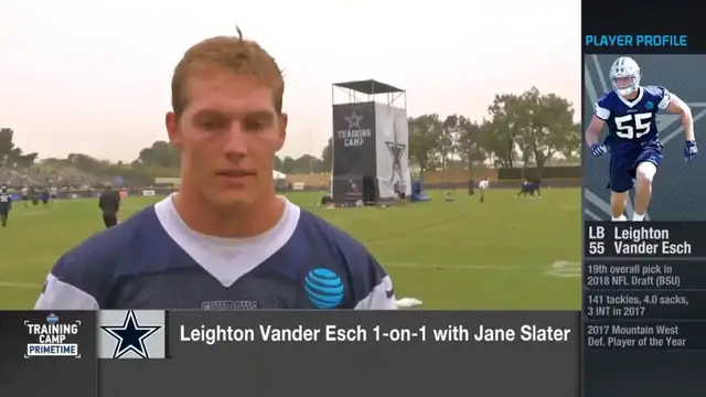 'Video thumbnail for law nation sports: leighton vander esch on sean lee's influence and cowboys training camp'