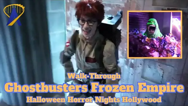 'Video thumbnail for Ghostbusters: Frozen Empire Haunted House at Halloween Horror Nights Hollywood 2024'