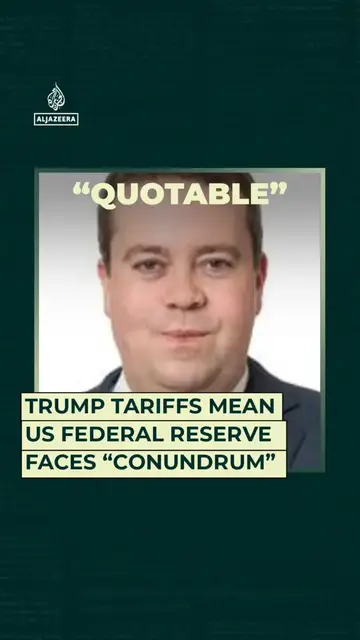 'Video thumbnail for Trump tariffs mean US Federal Reserve faces “conundrum”'
