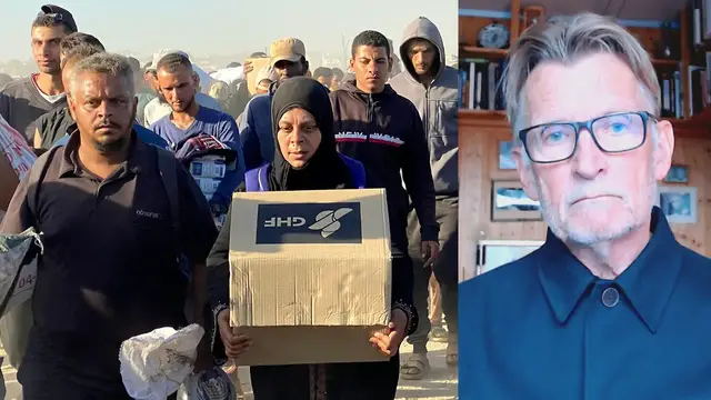 'Video thumbnail for GHF aid distribution sites in Gaza is ‘a sham to terrorise and kill’: Dr Mads Gilbert'