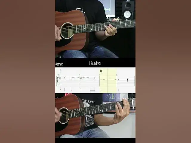 'Video thumbnail for EASY Guitar Lessons TAB. for Beginners Until I Found You - Stephen Sanchez #short #shorts'