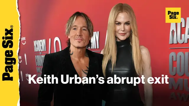 'Video thumbnail for Keith Urban ends interview after being asked about Nicole Kidman's steamy movie scenes'