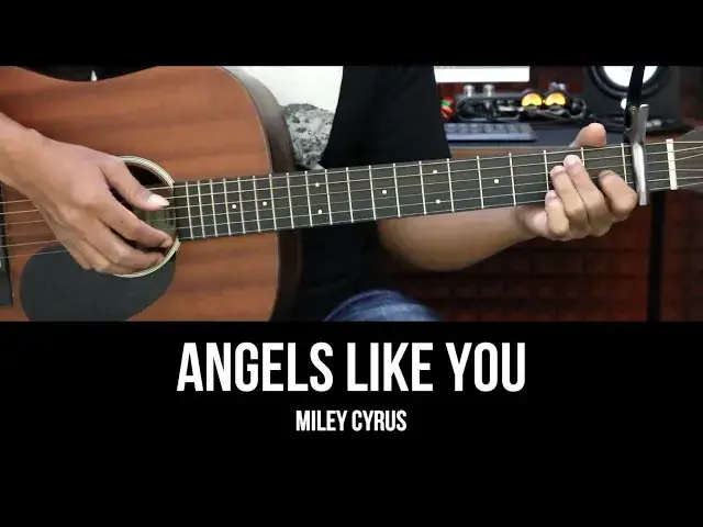 'Video thumbnail for Angels Like You - Miley Cyrus | EASY Guitar Lessons for Beginners - Guitar Chord & Strumming Pattern'