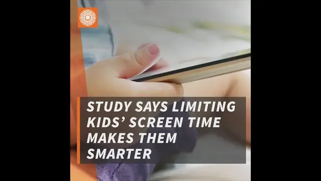 'Video thumbnail for Study Says Limiting Kids Screen Time Makes Them Smarter'