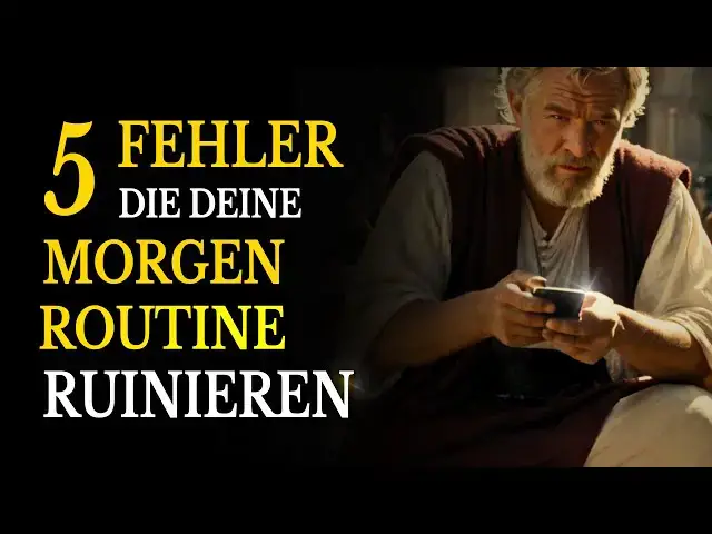 'Video thumbnail for 5 Morgenroutine Fehler, die dich ausbremsen – laut den Stoikern'