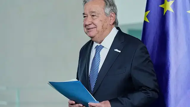 'Video thumbnail for UN chief António Guterres calls for dialogue among civilizations'