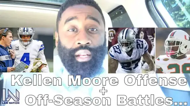 'Video thumbnail for law nation sports: dallas cowboys: michael jackson vs jourdan lewis & kellen moore offense breakdown'