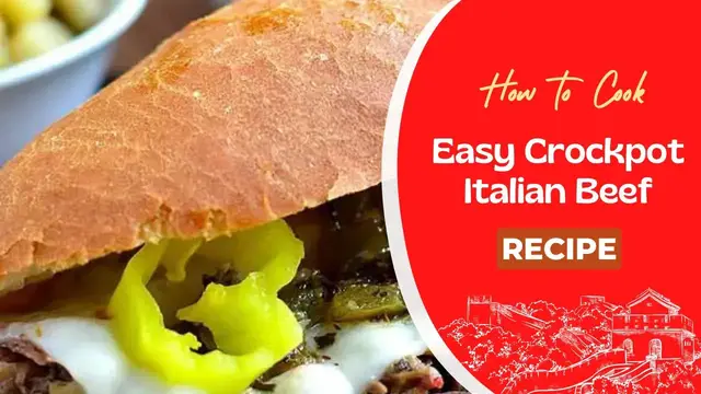 'Video thumbnail for Easy Crockpot Italian Beef Recipe'