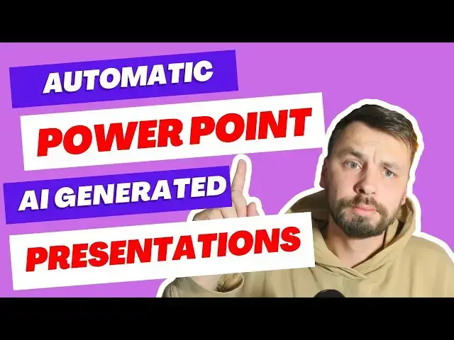 'Video thumbnail for Create Automatic PowerPoint Presentations Using AI  🚀'