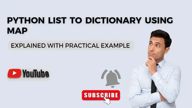 'Video thumbnail for Python List to Dictionary Using Map - Python Tutorial'