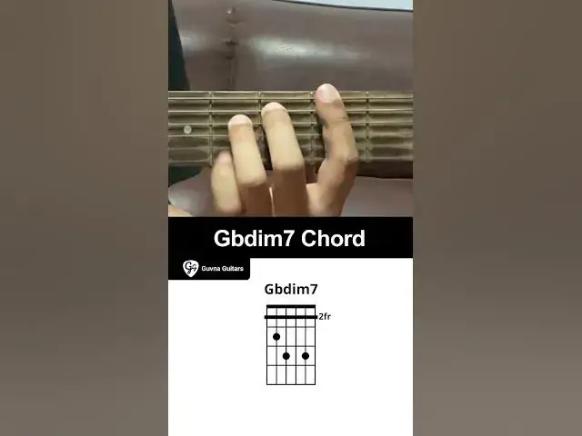 'Video thumbnail for How To Play The Gbdim7 Chord On Guitar - Guvna Guitars'