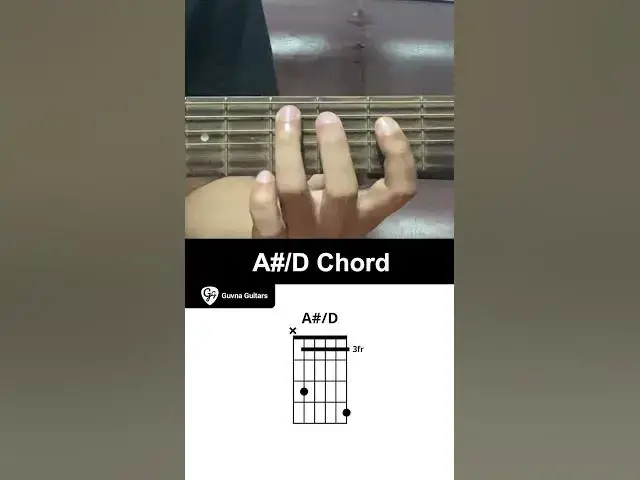 'Video thumbnail for How To Play The A#/D Chord On Guitar - Guvna Guitars'