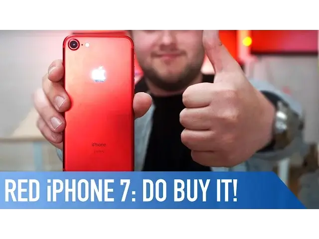 'Video thumbnail for Why you SHOULD buy the (RED) iPhone 7'