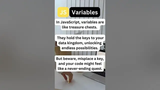 'Video thumbnail for JavaScript Variables Empower Your Code with Quick Tips and Tricks!'