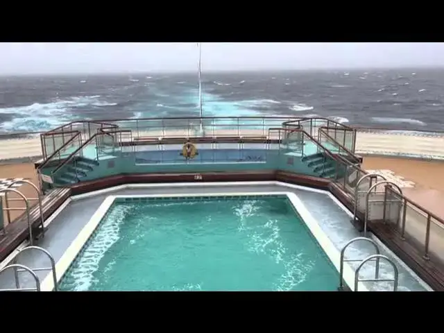 'Video thumbnail for Cunard Queen Mary 2 Winter Transatlantic Crossing Rough Seas'