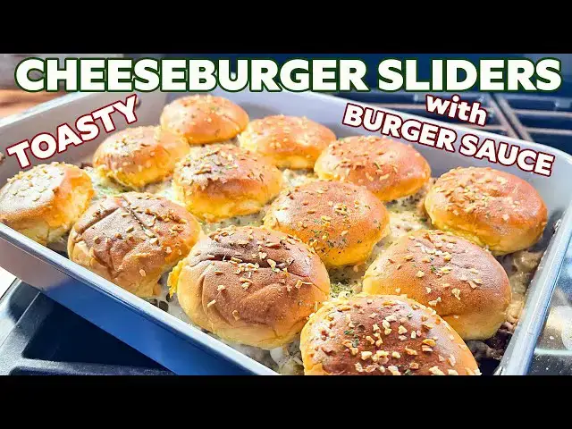 'Video thumbnail for CHEESEBURGER SLIDERS With Hamburger Sauce Appetizer or Meal'