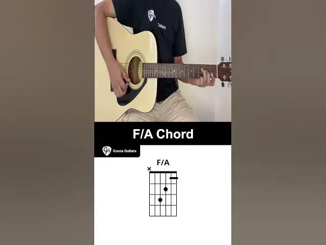 'Video thumbnail for How To Play The F/A Chord On Guitar - Guvna Guitars'