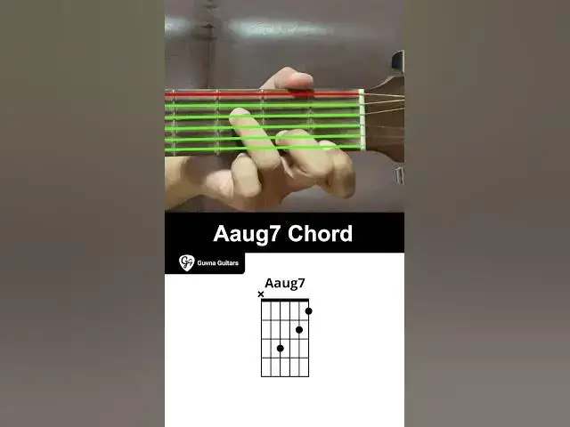 'Video thumbnail for How To Play The Aaug7 Chord On Guitar - Guvna Guitars'