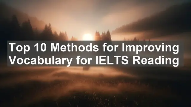 'Video thumbnail for Top 10 Methods for Improving Vocabulary for IELTS Reading'