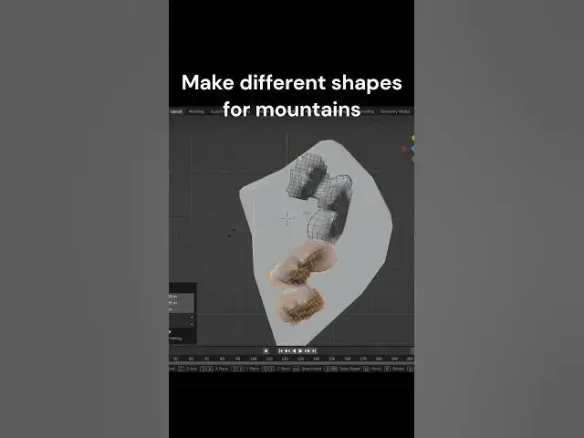 'Video thumbnail for Make Low Poly Floating island scene in Blender under 1 minute #shorts'