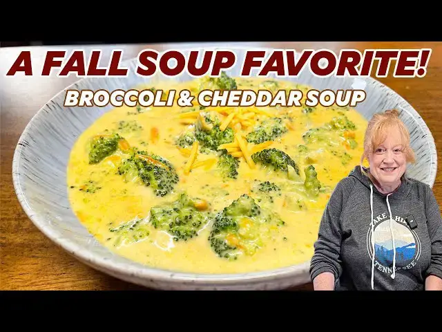 'Video thumbnail for A FALL SOUP FAVORITE, BROCCOLI & CHEDDAR SOUP'
