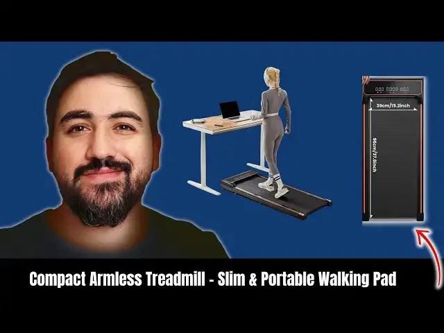 'Video thumbnail for Compact Armless Treadmill – Slim & Portable Walking Pad'