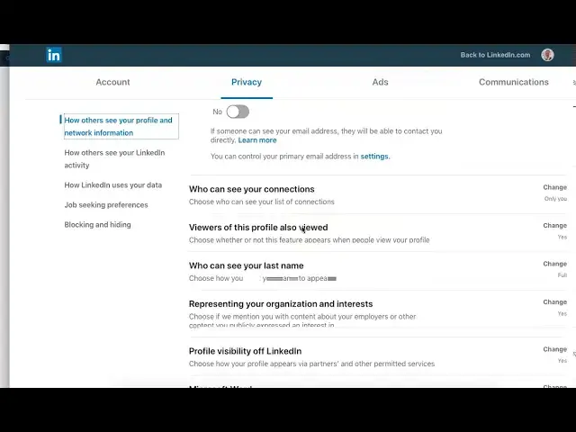 'Video thumbnail for LinkedIN: Who Can See Your Email'