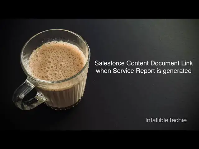 'Video thumbnail for Salesforce Content Document Link when Service Report is generated'