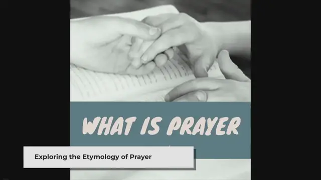 'Video thumbnail for What Is Prayer? A Comprehensive Guide'
