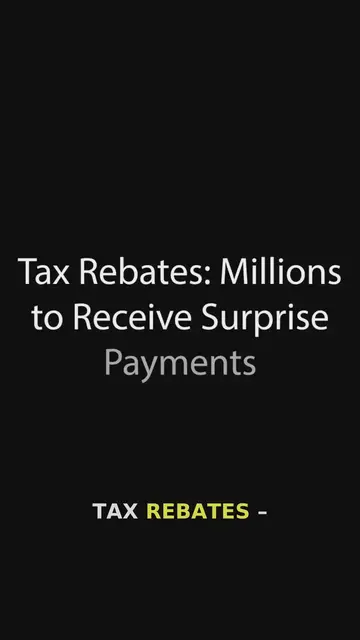 'Video thumbnail for Roughly 1 Million to Receive Tax Rebates: Here's the Details'