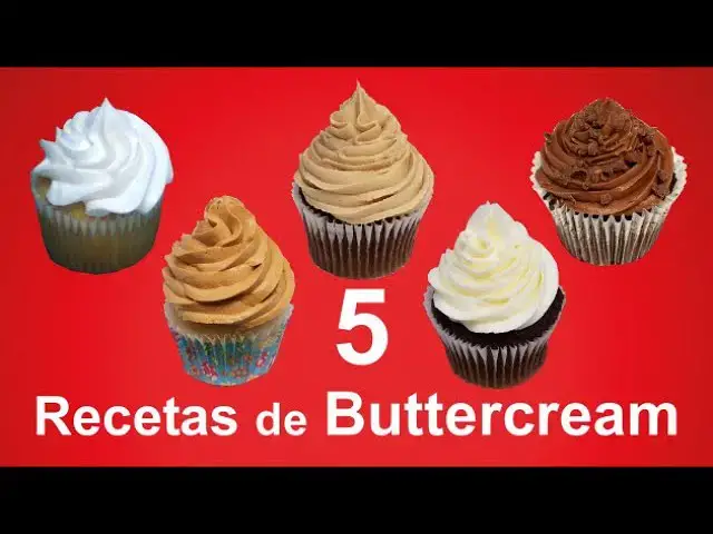 'Video thumbnail for 5 Recetas Deliciosas de Buttercream - Especiales para Cupcakes│Club de Reposteria'