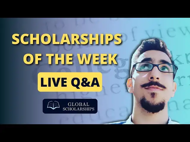'Video thumbnail for Global Scholarships: “Q & A” And Scholarship Analysis (01.05.2024)'
