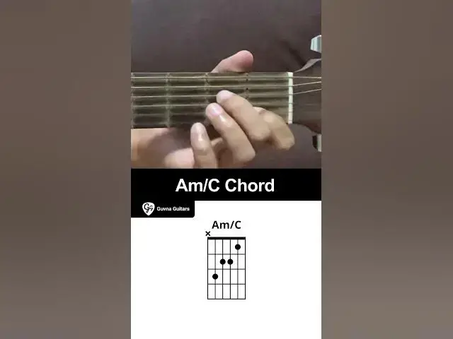 'Video thumbnail for How To Play The Am/C Chord On Guitar - Guvna Guitars'