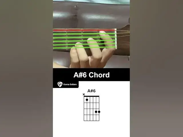 'Video thumbnail for How To Play The A#6 Chord On Guitar - Guvna Guitars'