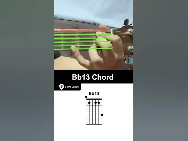 'Video thumbnail for How To Play The Bb13 Chord On Guitar - Guvna Guitars'