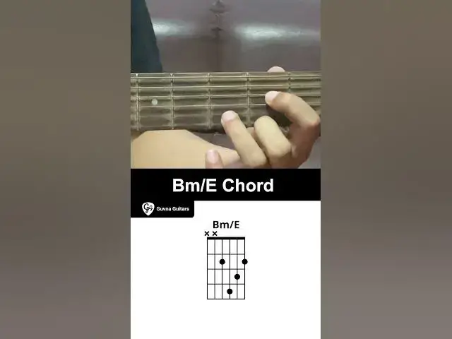 'Video thumbnail for How To Play The Bm/E Chord On Guitar - Guvna Guitars'