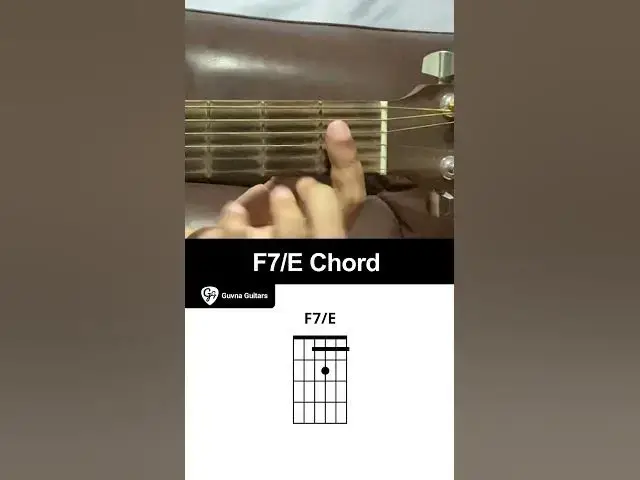 'Video thumbnail for How To Play The F7/E Chord On Guitar - Guvna Guitars'