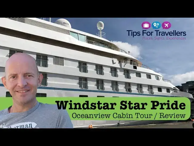 'Video thumbnail for Windstar Cruises Star Pride Ocean View Cabin Tour and Review'