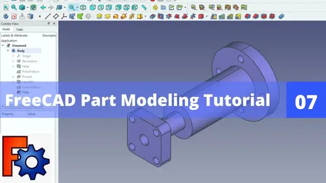 'Video thumbnail for FreeCAD Part Modeling Tutorial 07| FreeCAD Tutorial | FreeCAD Beginner Tutorial | Mechnexus |'
