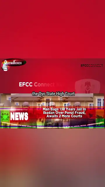 'Video thumbnail for Man Bags 138 Years Jail In Ibadan Over Ponzi Fraud, Awaits 2 More Courts '