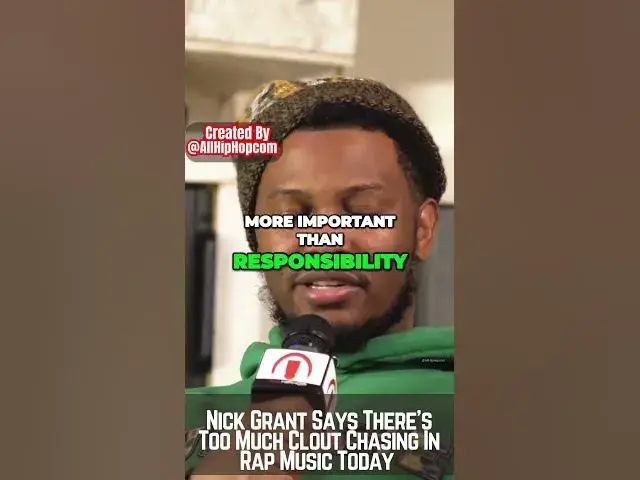 'Video thumbnail for Nick Grant Warns How Clout Chasing Can Result In Death  #allhiphoptv #hiphopartist #NickGrant'